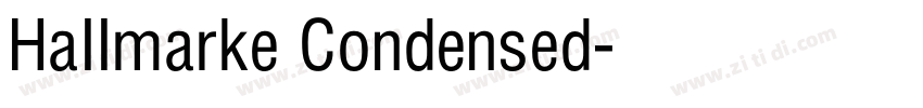Hallmarke Condensed字体转换